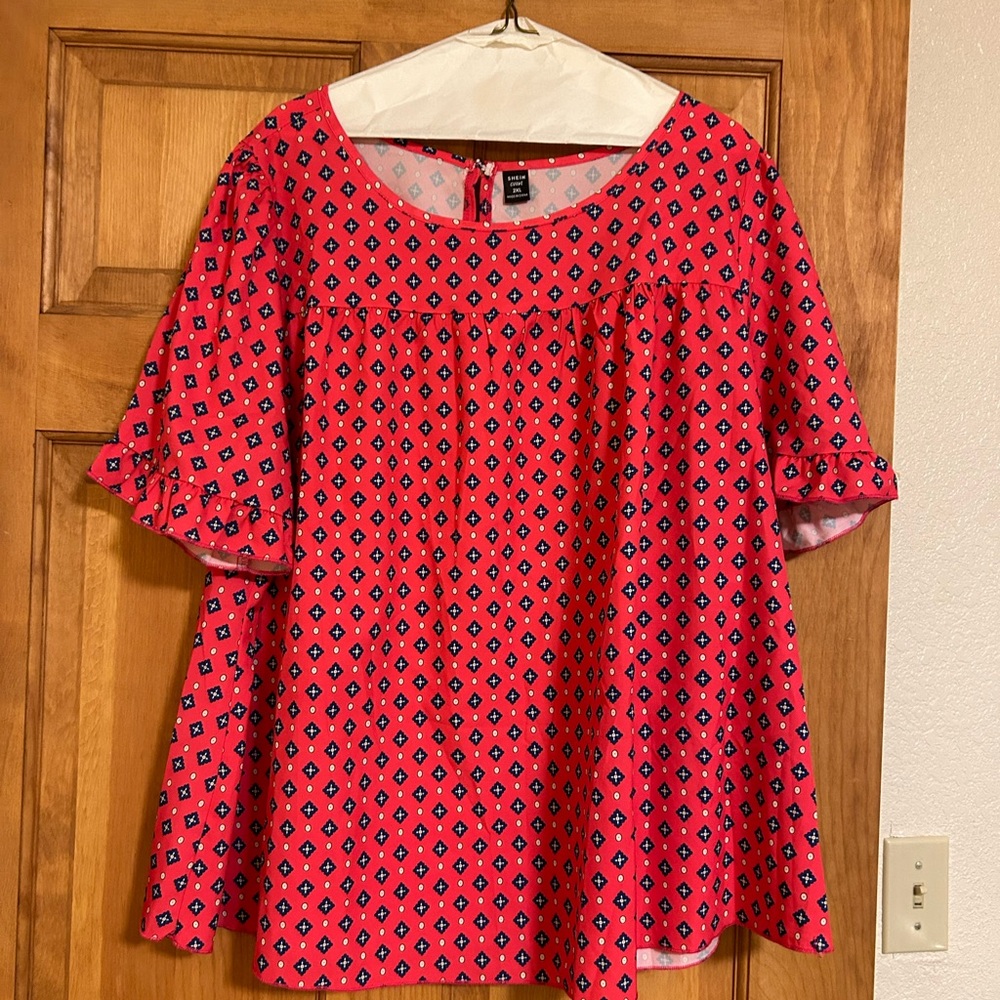 SHEIN Ladies Short Sleeve Blouse